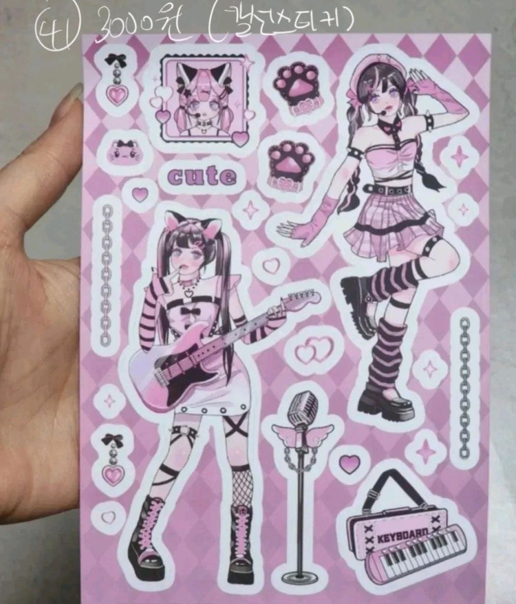 다꾸 처분 ( 스티커, 마스킹 테이프 마테 믹스 , 떡메, 엽서 등등 ) 이미지