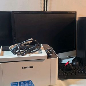 12100F 반본체+삼성프린터+모니터 일괄 판매 이미지