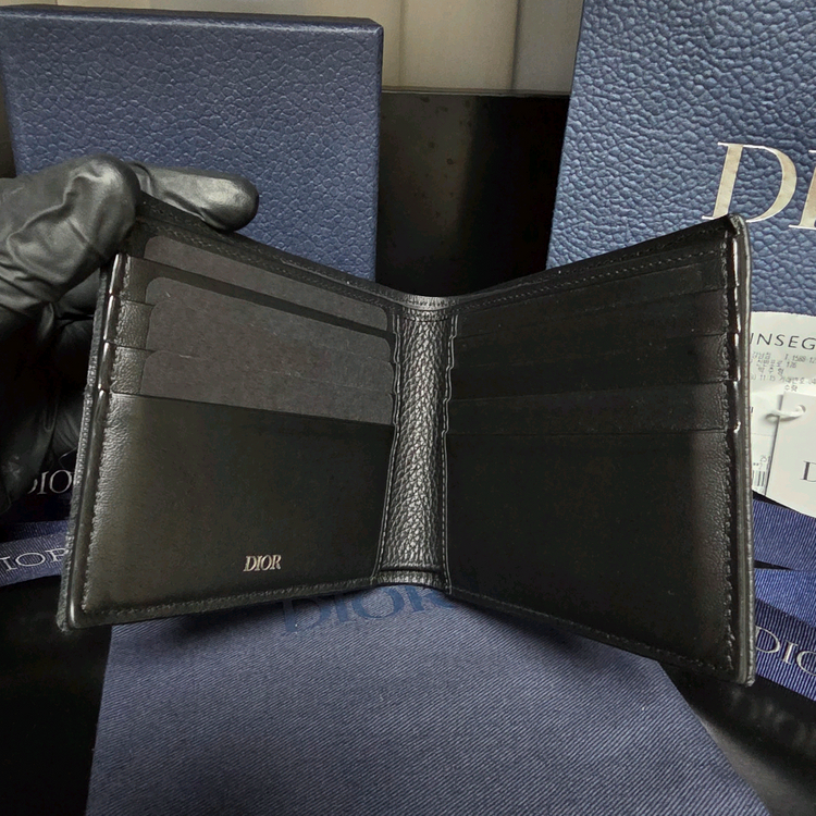 [클로젯][풀구성+영수증]디올 새들 디올 오블리크 자카드 반지갑 이미지