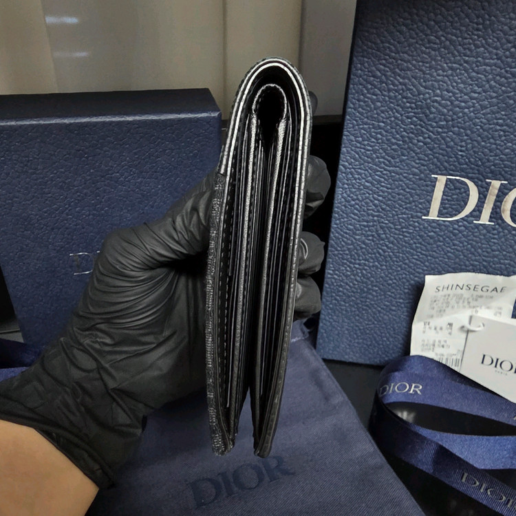 [클로젯][풀구성+영수증]디올 새들 디올 오블리크 자카드 반지갑 이미지