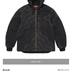 슈프림 플래그 퀼티드 후드 워크자켓 s 이미지