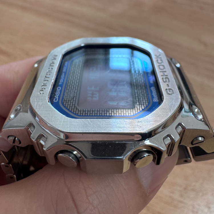 지샥 풀메탈 [GMW-B5000] 실버&블루 스퀘어 이미지