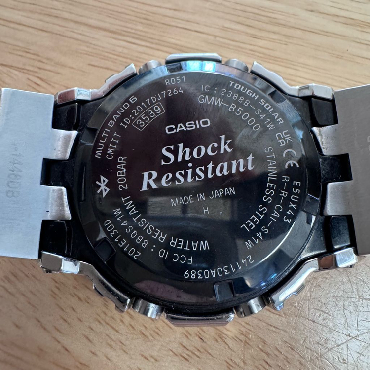 지샥 풀메탈 [GMW-B5000] 실버&블루 스퀘어 이미지