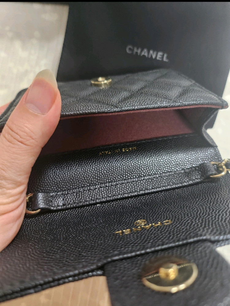 샤넬 캐비어 블랙 미니백 이미지