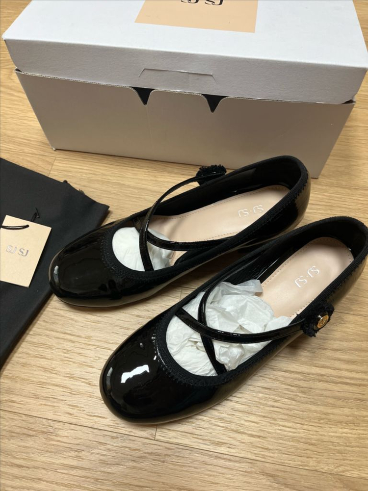 마지막가격)한섬 SJSJ 메리제인 스트랩 힐 블랙 230 이미지