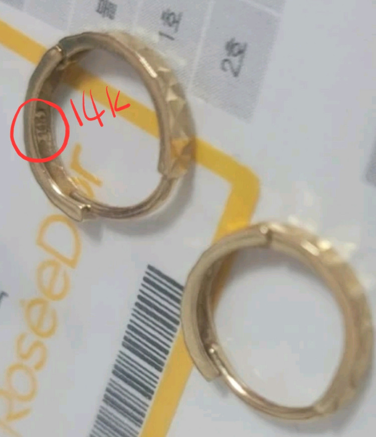 로제도르 14K 원터치 귀걸이 엘로우골드/골든듀 14k 귀걸이 18k 이미지