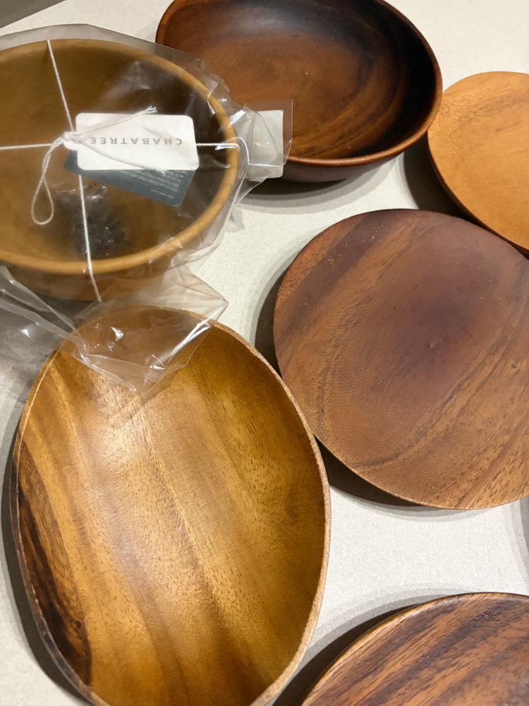 차바트리, 무인양품, 자연주의 우드 접시일괄 이미지