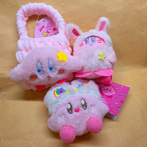 별의 커비 토끼커비, 에어팟 뜨개주머니 키링 인형 3종 새상품. 이미지