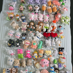 인형뽑기 인형 키링 대량 산리오 주토피아 미피 짱구 등 이미지