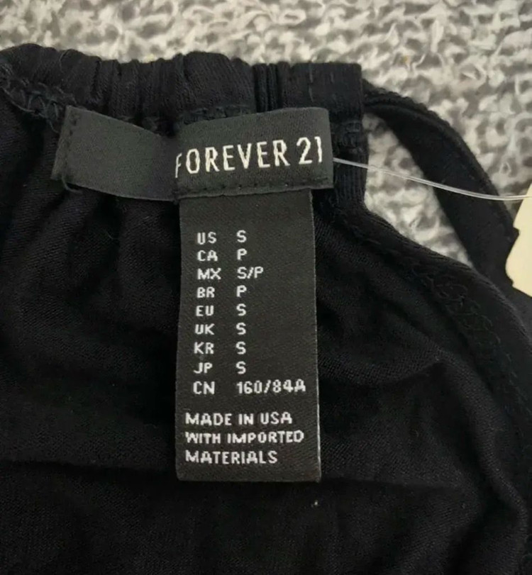 포에버21 섹시 크롭 홀터넥 s /세일중/ 클럽/ 파티 이미지