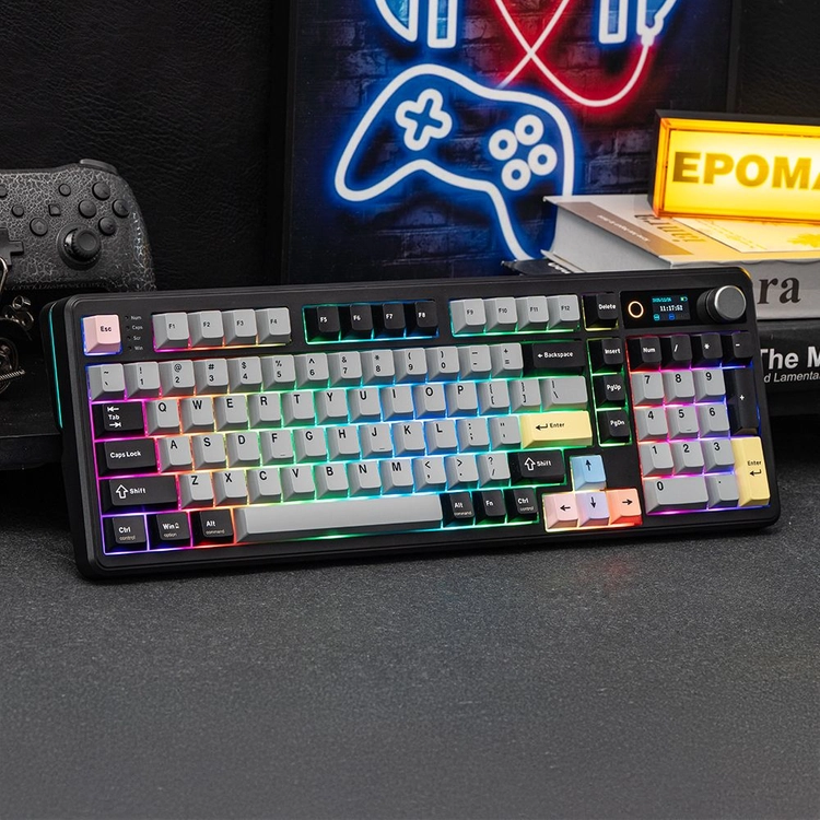 EPOMAKER 에포메이커 TH99 PRO 유무선 게이밍 기계식 키보드 3모드 핫스왑 풀배열 정식수입 AS가능 영문 이미지