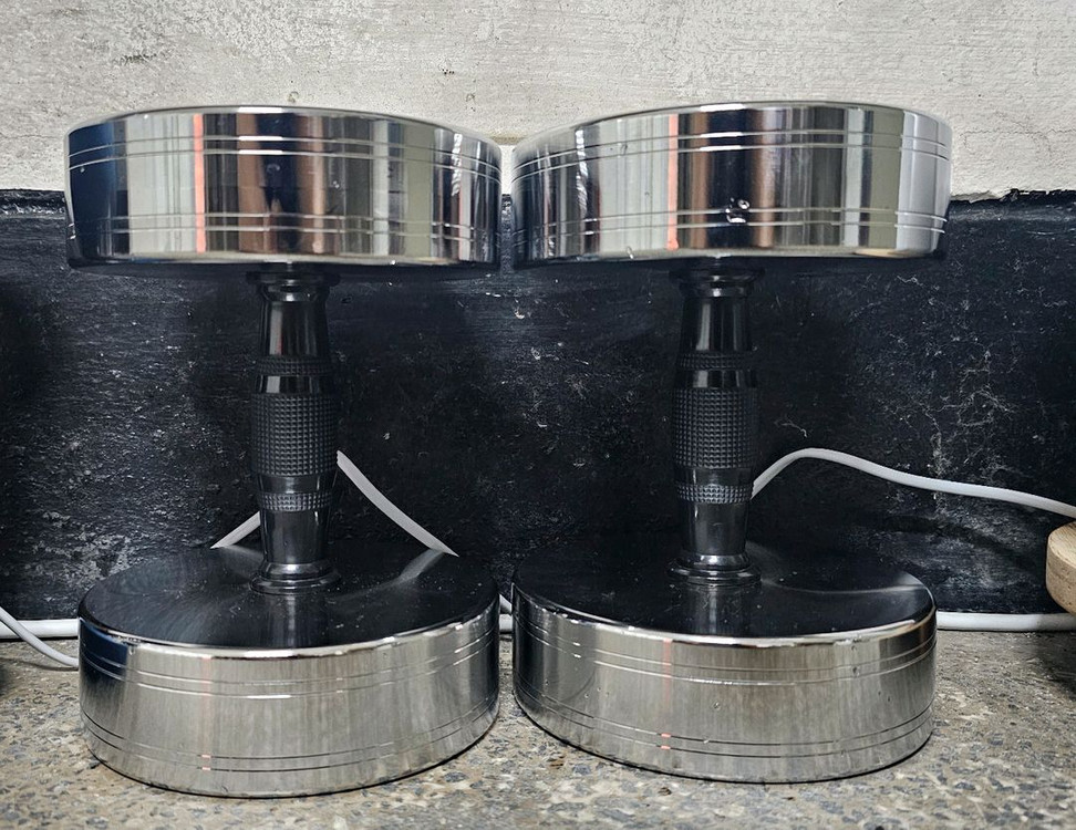 국산 크롬아령 15kg 덤벨 2개 세트 이미지