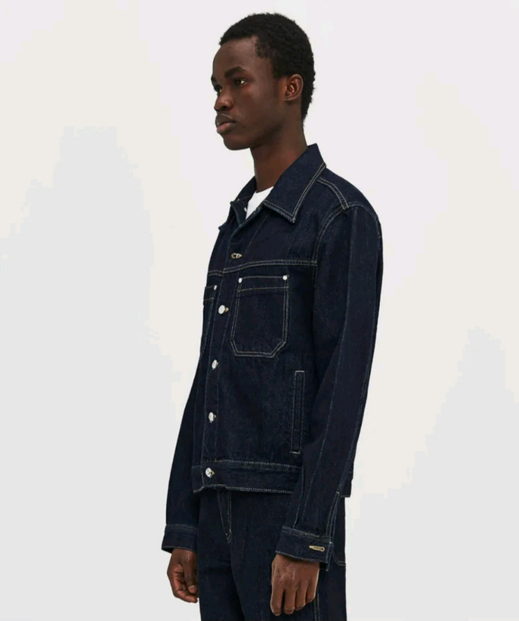 엘무드 트러커 데님 자켓 사이즈 48 사이즈 이미지