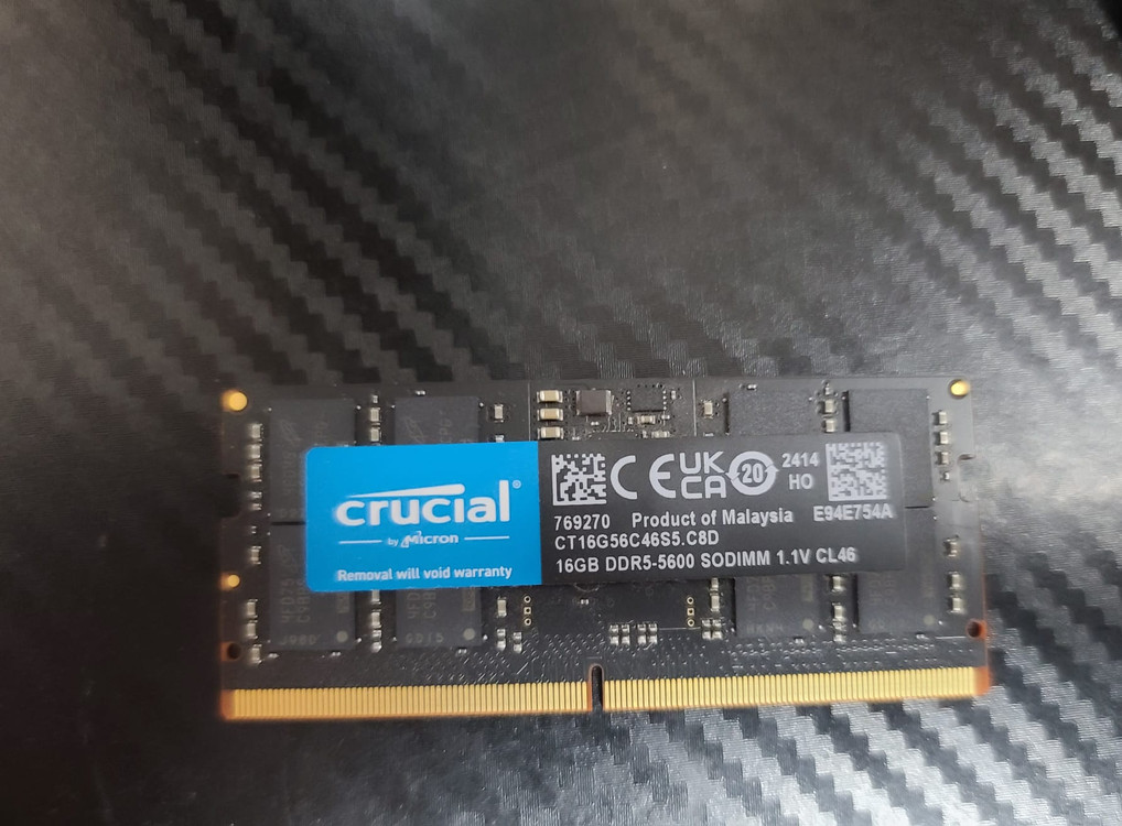 마이크론 Crucial 노트북 DDR5-5600 (16GBx2) 총 32gb 이미지