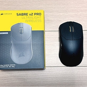 (박풀S급) 정발 커세어 세이버 V2 프로 초경량 무선 8KHz 게이밍 마우스 이미지