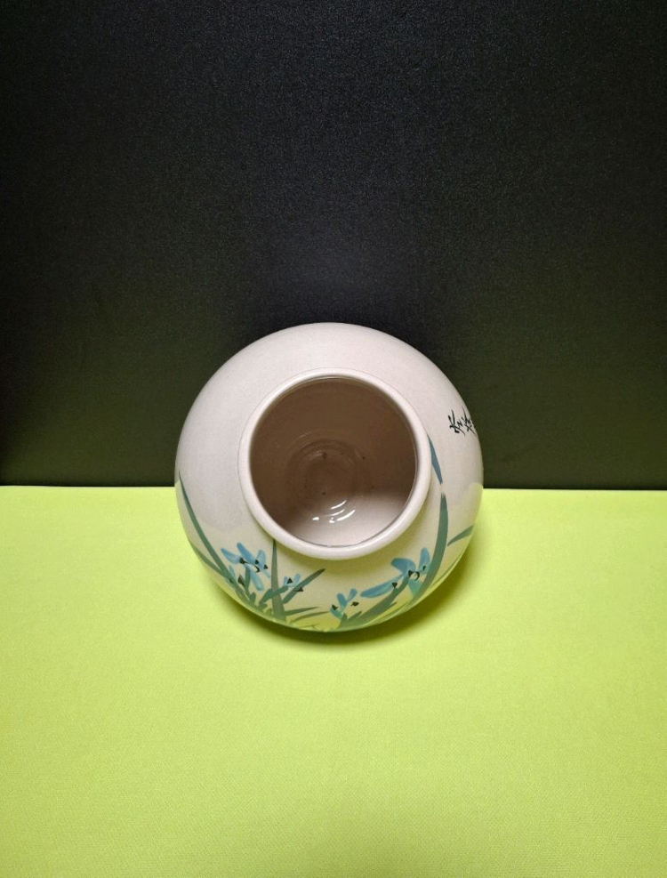 해천 김종원 청화백자 난초문호 (도자기) 이미지