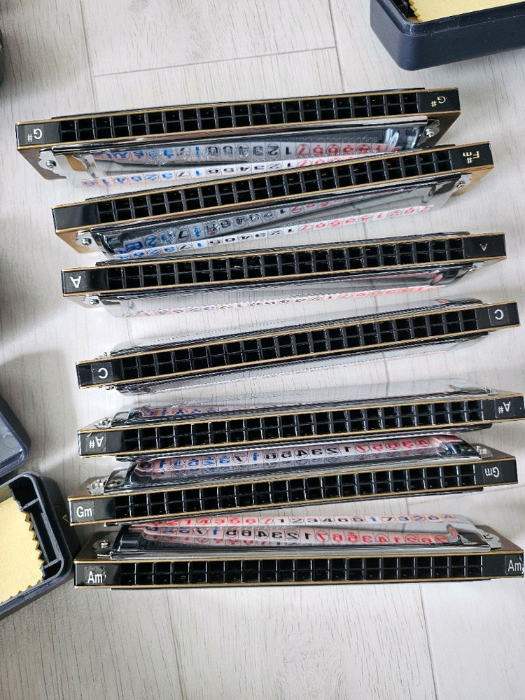 톰보 하모니카 프리미엄21 No.3521 G#,Gm,A#,AF#m,C,Am 이미지