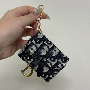 (새상품) 디올 미니가방키링 에어팟케이스키링 오블리크 이미지