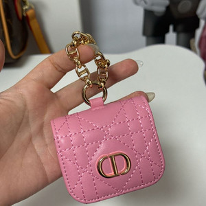 (새상품) 디올 핑크 에어팟케이스 가방키링 이미지