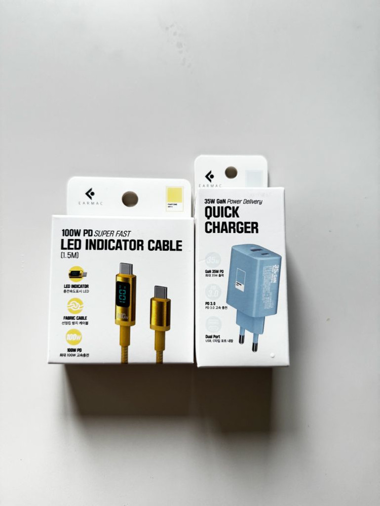 팬톤 GaN 35W C타입 +팬톤100WLED 케이블 이미지