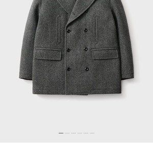 포터리 셔틀랜드울 피코트 다크그레이 2사이즈 이미지