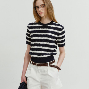 던스트 스트라이프 니트 네이비 스몰사이즈 이미지