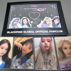 블랙핑크 얼리버드 특전 포토카드 + 포토 액자 세트 팝니다. 이미지