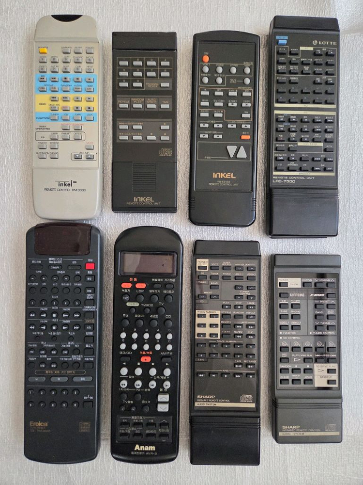 오디오 리모컨 (인켈/롯데/에로이카/샤프/소니/파이오니어/마란츠/산수이/AWIA/빅터) 이미지