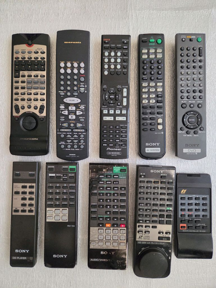 오디오 리모컨 (인켈/롯데/에로이카/샤프/소니/파이오니어/마란츠/산수이/AWIA/빅터) 이미지