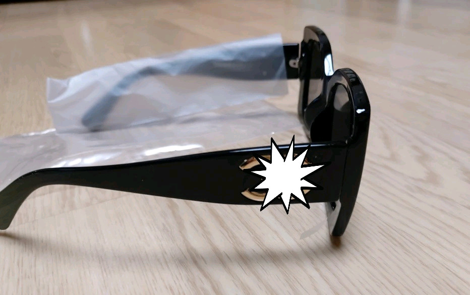 ** CC 로고 블랙 스타일 선글라스(새상품) 이미지