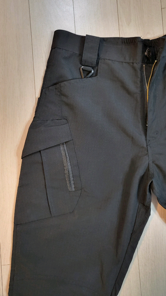 (새제품)RIPSTOP 블랙 택티컬 카고 팬츠.29인치 이미지