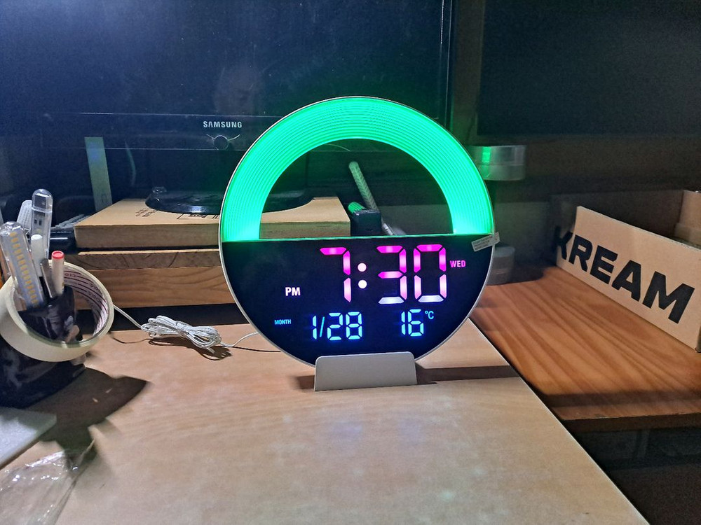 LED 디지털 벽시계 이미지