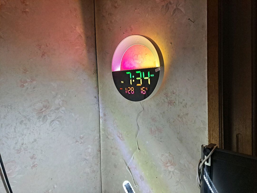 LED 디지털 벽시계 이미지