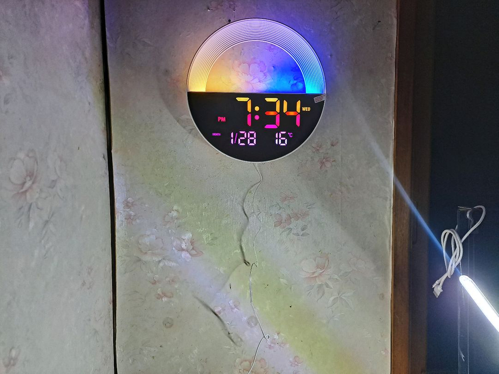 LED 디지털 벽시계 이미지