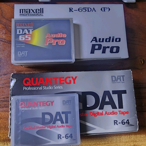 프로용 maxell QUANTEGY DAT 공테이프 2종 미개봉 신품 이미지