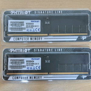 패트리어트 시그니쳐 DDR5 64GB ( 32GB x2) 5600MHz 하이닉스 A다이 국내 정품 이미지