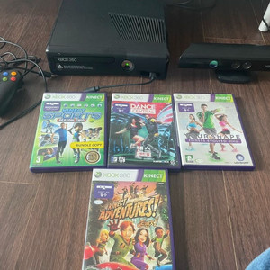 xbox360 키넥트 + 타이틀 4장 이미지