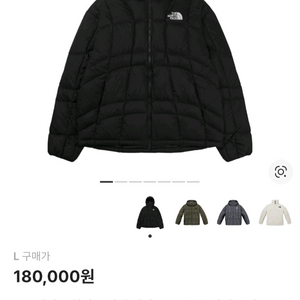 노스페이스 화이트 라벨 웨이브 LT 온 볼 자켓 블랙 (패딩) 이미지