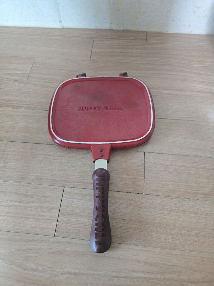 해피콜 누룽지팬 양면샌드위치팬 토스트팬 이미지