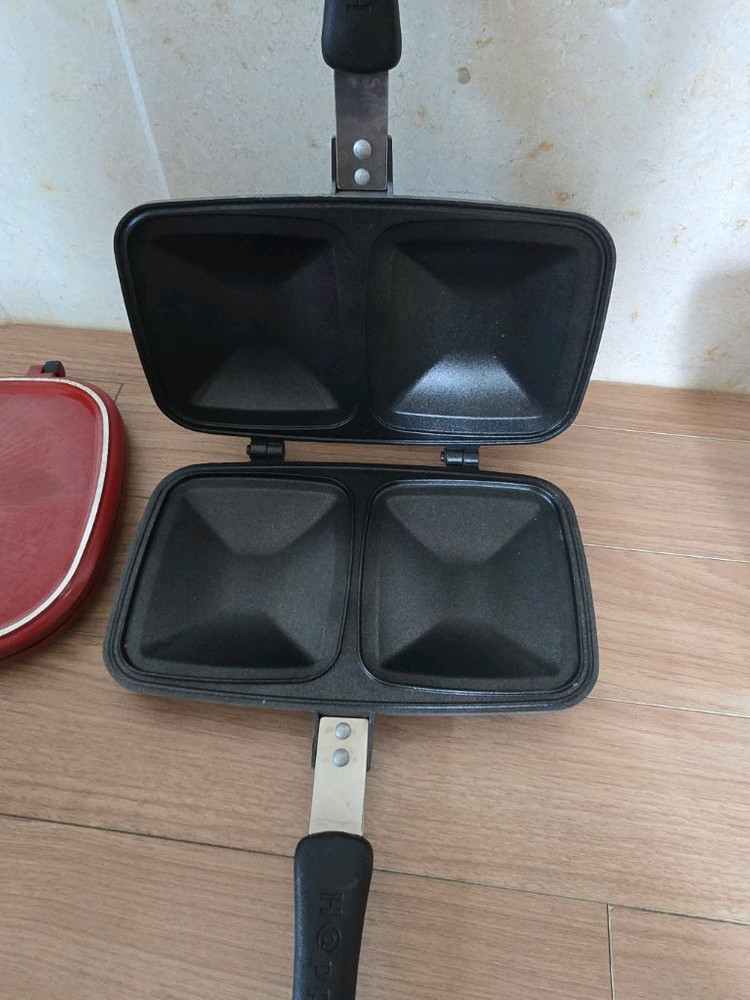 해피콜 누룽지팬 양면샌드위치팬 토스트팬 이미지