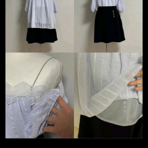 오프숄더 블라우스 이미지