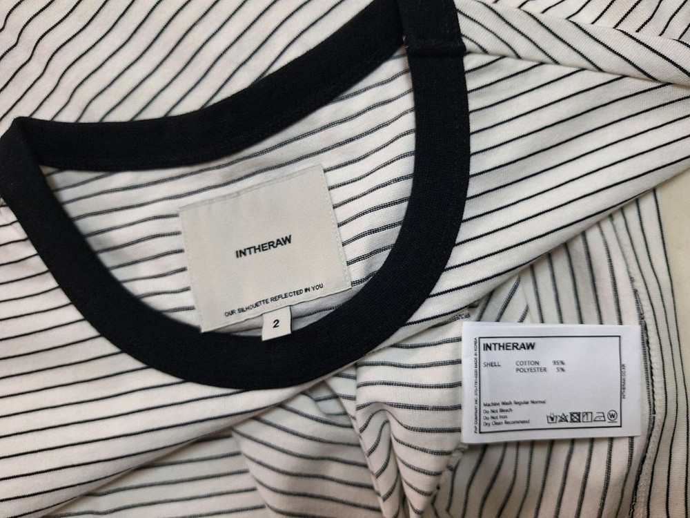 (새상품)인더로우 스트라이프 반팔 티셔츠 2사이즈 이미지