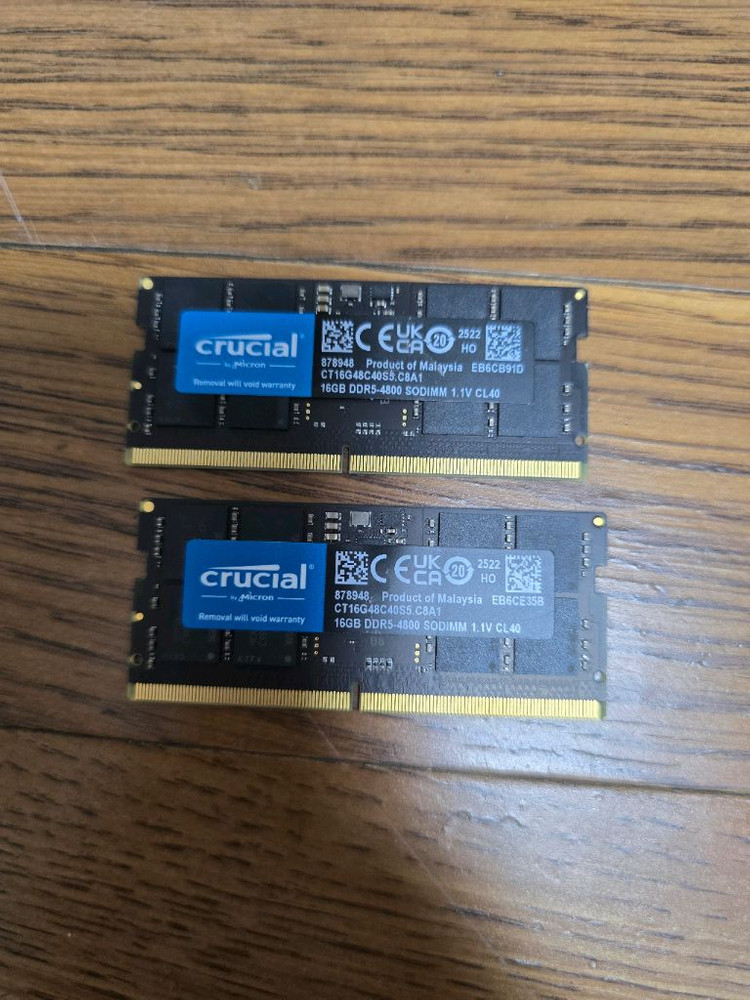 DDR5 16GB 메모리 마이크론 노트북용 이미지