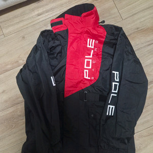 폴레이싱 우의상하세트 레드 s사이즈 미사용 이미지