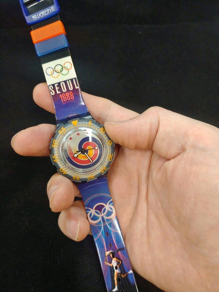 88서울 올림픽 기념 스와치 시계 이미지