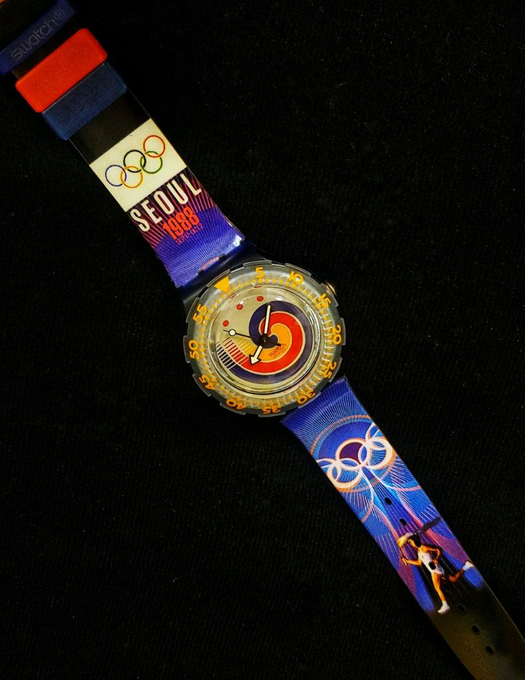88서울 올림픽 기념 스와치 시계 이미지