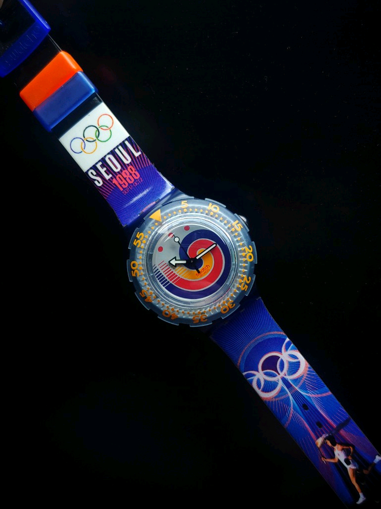 88서울 올림픽 기념 스와치 시계 이미지