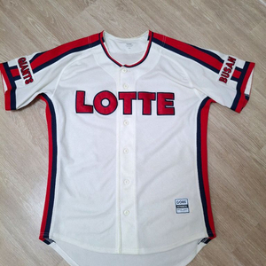 롯데자이언츠 노마킹 챔피언 아이보리 105사이즈 유니폼 이미지