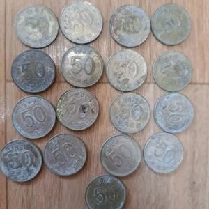 50원 동전 일괄 이미지
