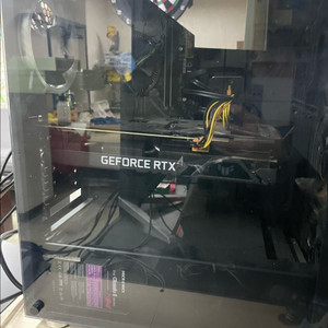 게이밍pc 모니터,마우스,키보드,스피커 일괄 이미지